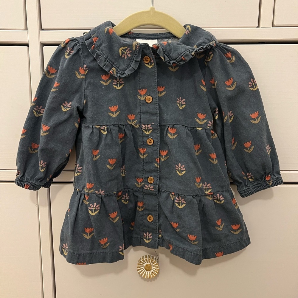 Little Co. Charming Floral Dress in Blue Size 3M